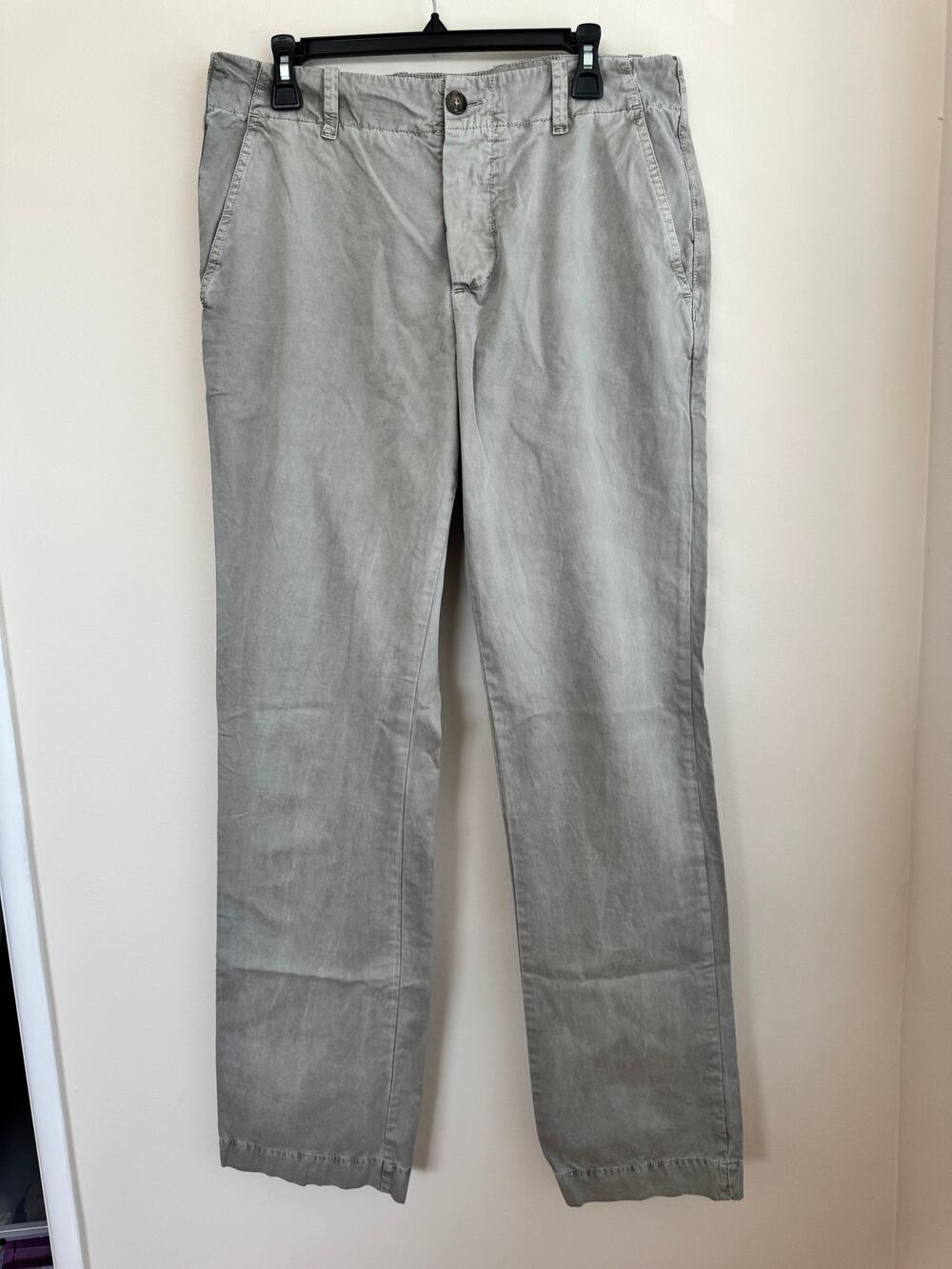 Standard James Perse  Gray 100% Cotton Casual Lightweight Pants Men's 33 x 34